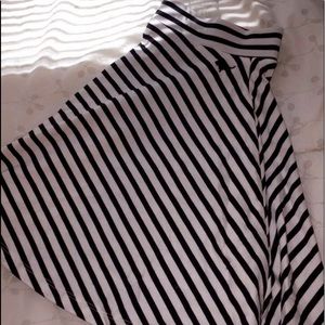 Black & white stripped PINK skirt